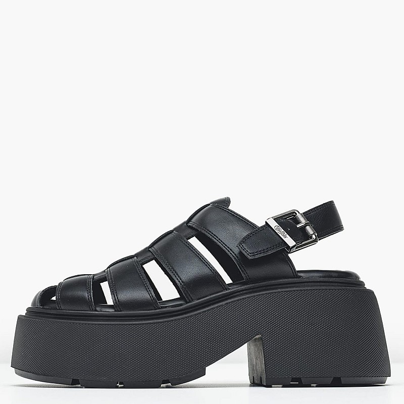 Women Sandals Vicious.Fisher Black ECOleather Buffalo