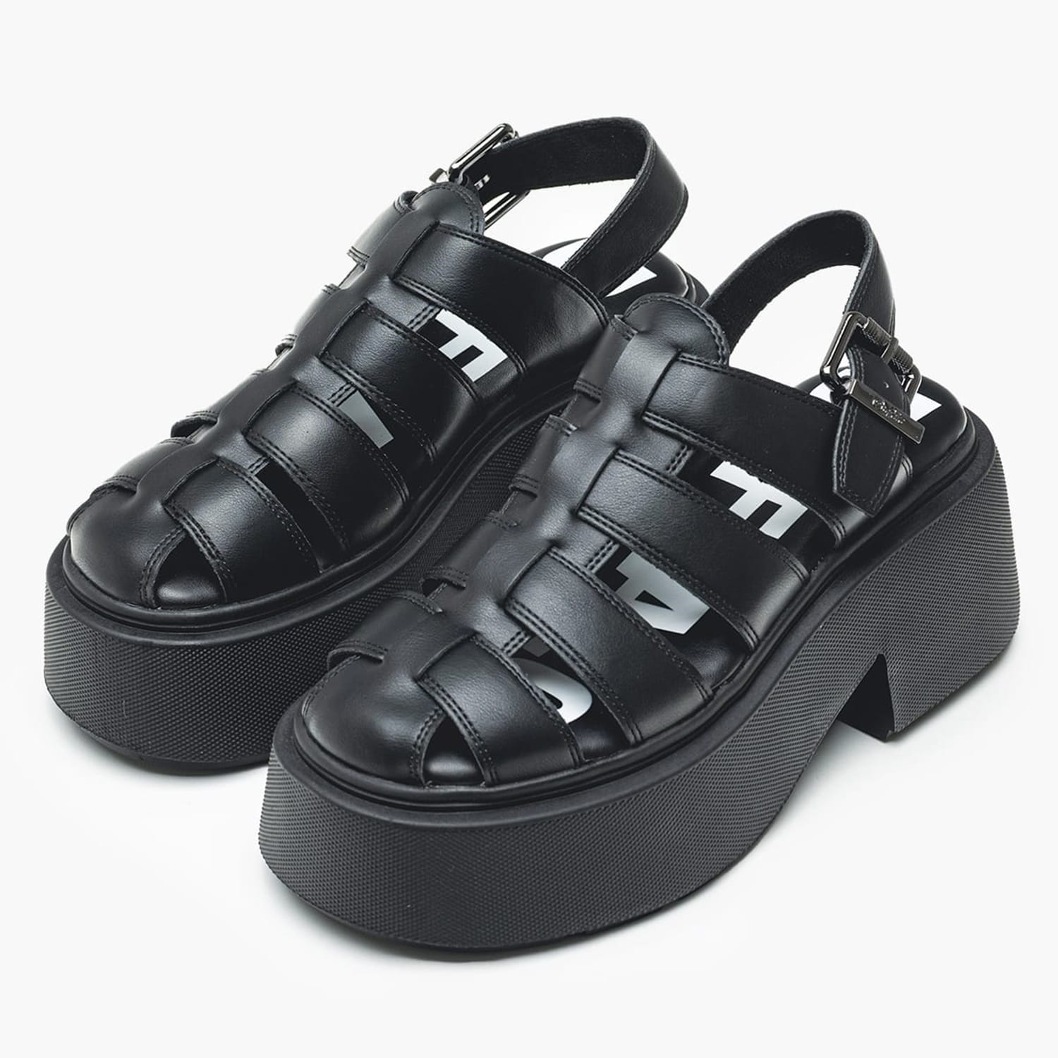 Γυναικεία Πέδιλα Vicious.Fisher Μαύρο ECOleather Buffalo Γυναικεία Πέδιλα Vicious.Fisher Μαύρο ECOleather Buffalo
