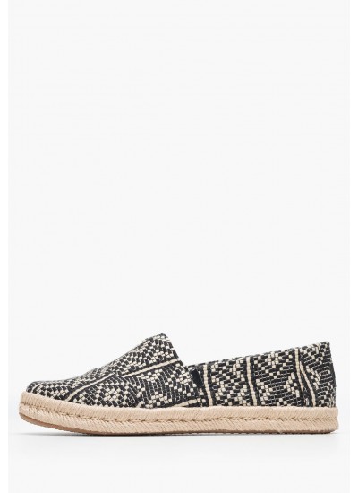 Women Espadrilles Flag.High.Esp Black Fabric Tommy Hilfiger