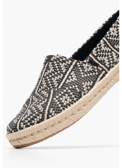 Women Espadrilles Flag.High.Esp Black Fabric Tommy Hilfiger