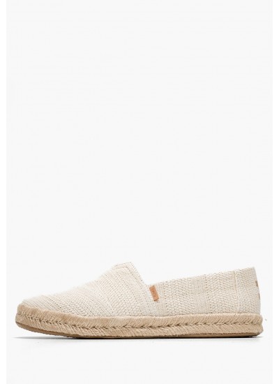 Women Espadrilles Logo.Espa Beige Leather Tommy Hilfiger