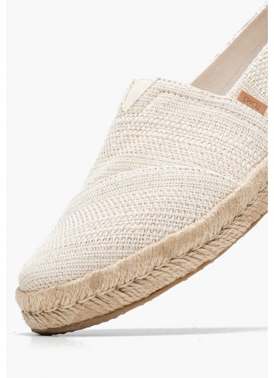 Women Espadrilles Logo.Espa Beige Leather Tommy Hilfiger