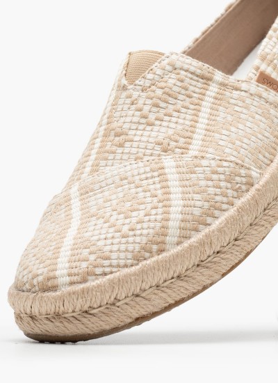 Γυναικείες Εσπαντρίγιες Alpargata.Rope Μπεζ Ύφασμα Toms