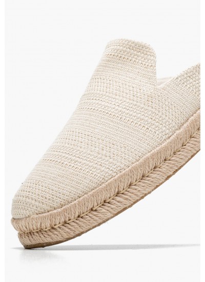 Γυναικεία Mules Santiago.Mule Μπεζ Ύφασμα Toms