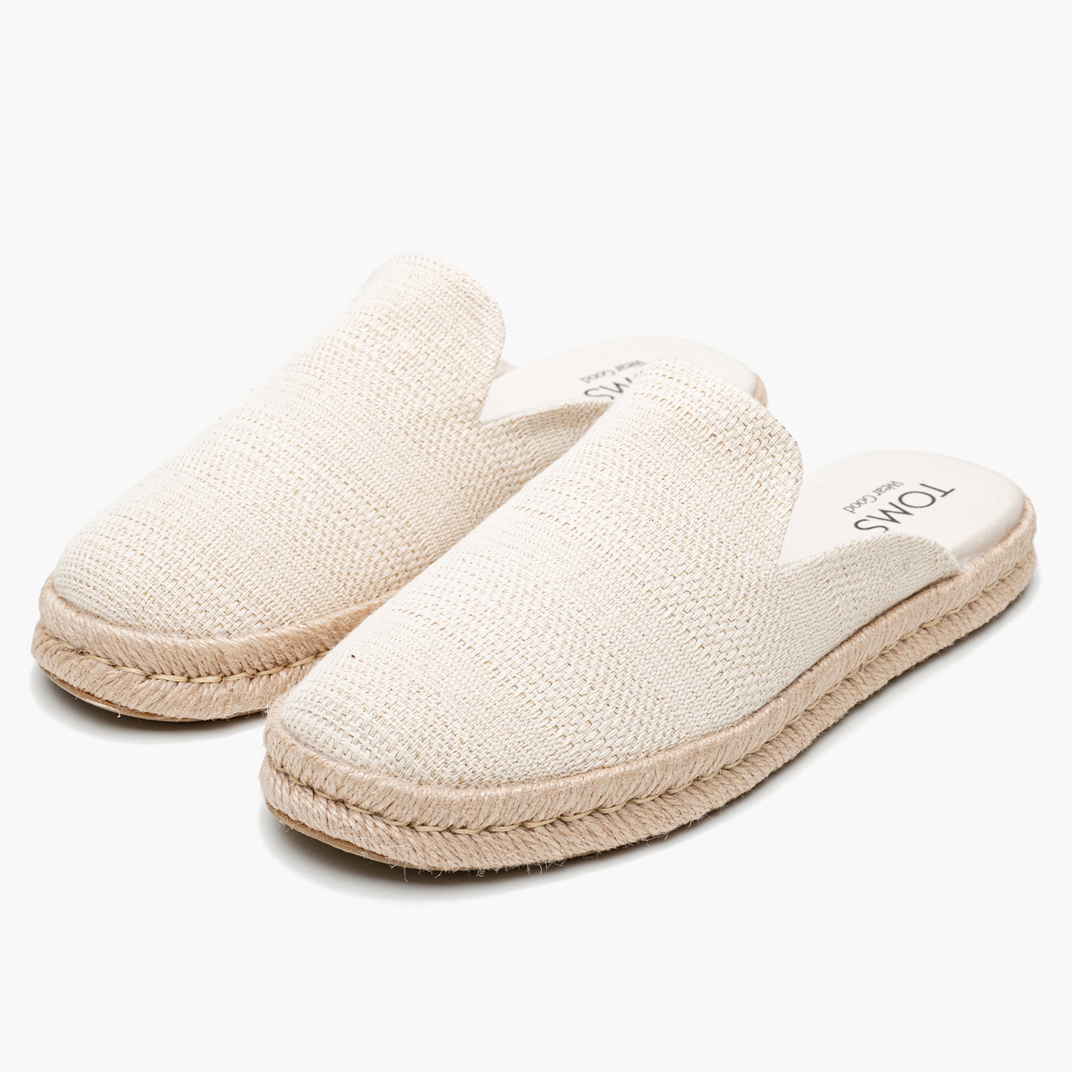 Γυναικεία Mules Santiago.Mule Μπεζ Ύφασμα Toms Γυναικεία Mules Santiago.Mule Μπεζ Ύφασμα Toms