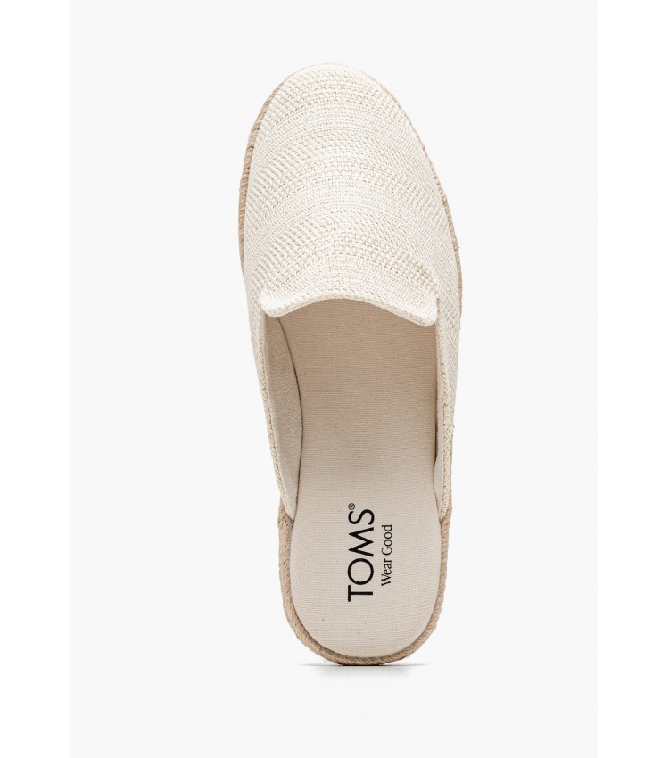 Γυναικεία Mules Santiago.Mule Μπεζ Ύφασμα Toms Γυναικεία Mules Santiago.Mule Μπεζ Ύφασμα Toms