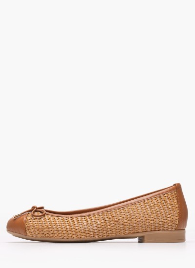 Γυναικείες Μπαλαρίνες Elastic.Ballerina Μαύρο Δέρμα Tommy Hilfiger