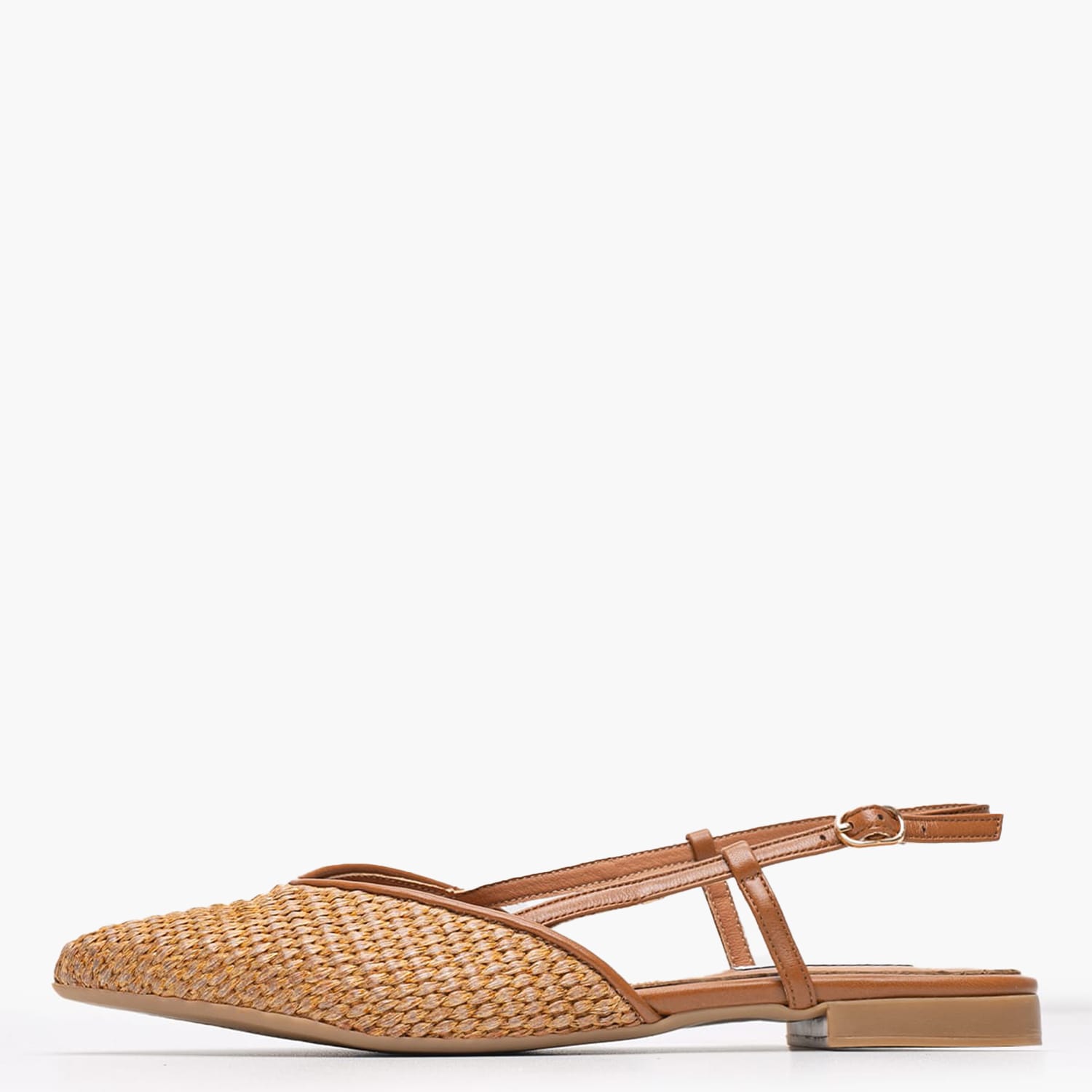 Γυναικεία Flats Julia Ταμπά Ψάθα Mortoglou