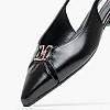 Γυναικεία Flats Nikkei Μαύρο Δέρμα Mortoglou
