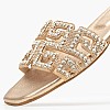 Γυναικεία Flats Hilda Πλατίνα ECOleather Mortoglou Γυναικεία Flats Hilda Πλατίνα ECOleather Mortoglou
