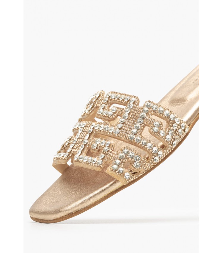 Γυναικεία Flats Hilda Πλατίνα ECOleather Mortoglou Γυναικεία Flats Hilda Πλατίνα ECOleather Mortoglou