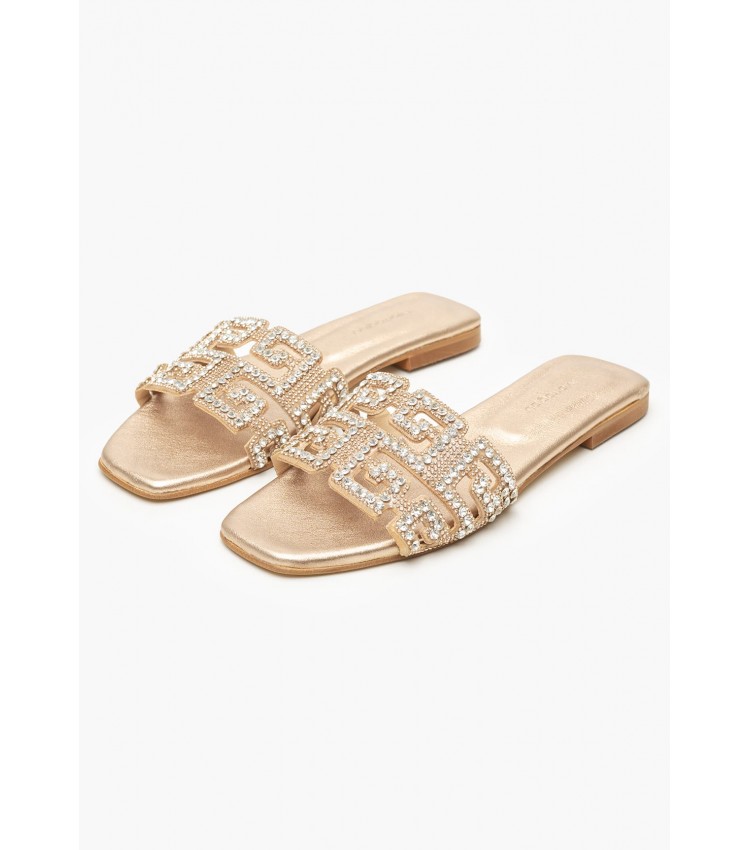 Γυναικεία Flats Hilda Πλατίνα ECOleather Mortoglou Γυναικεία Flats Hilda Πλατίνα ECOleather Mortoglou