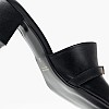 Women Mules Krystena Black Leather Mortoglou Women Mules Krystena Black Leather Mortoglou