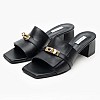 Women Mules Krystena Black Leather Mortoglou Women Mules Krystena Black Leather Mortoglou