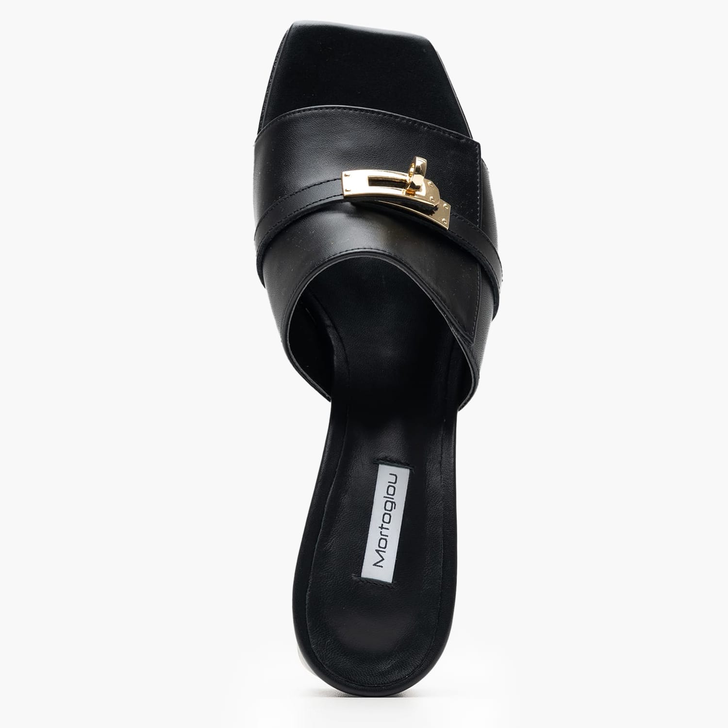 Women Mules Krystena Black Leather Mortoglou Women Mules Krystena Black Leather Mortoglou