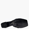 Women Mules Krystena Black Leather Mortoglou Women Mules Krystena Black Leather Mortoglou