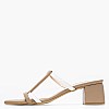 Women Mules Quin Taupe Leather Mortoglou Women Mules Quin Taupe Leather Mortoglou