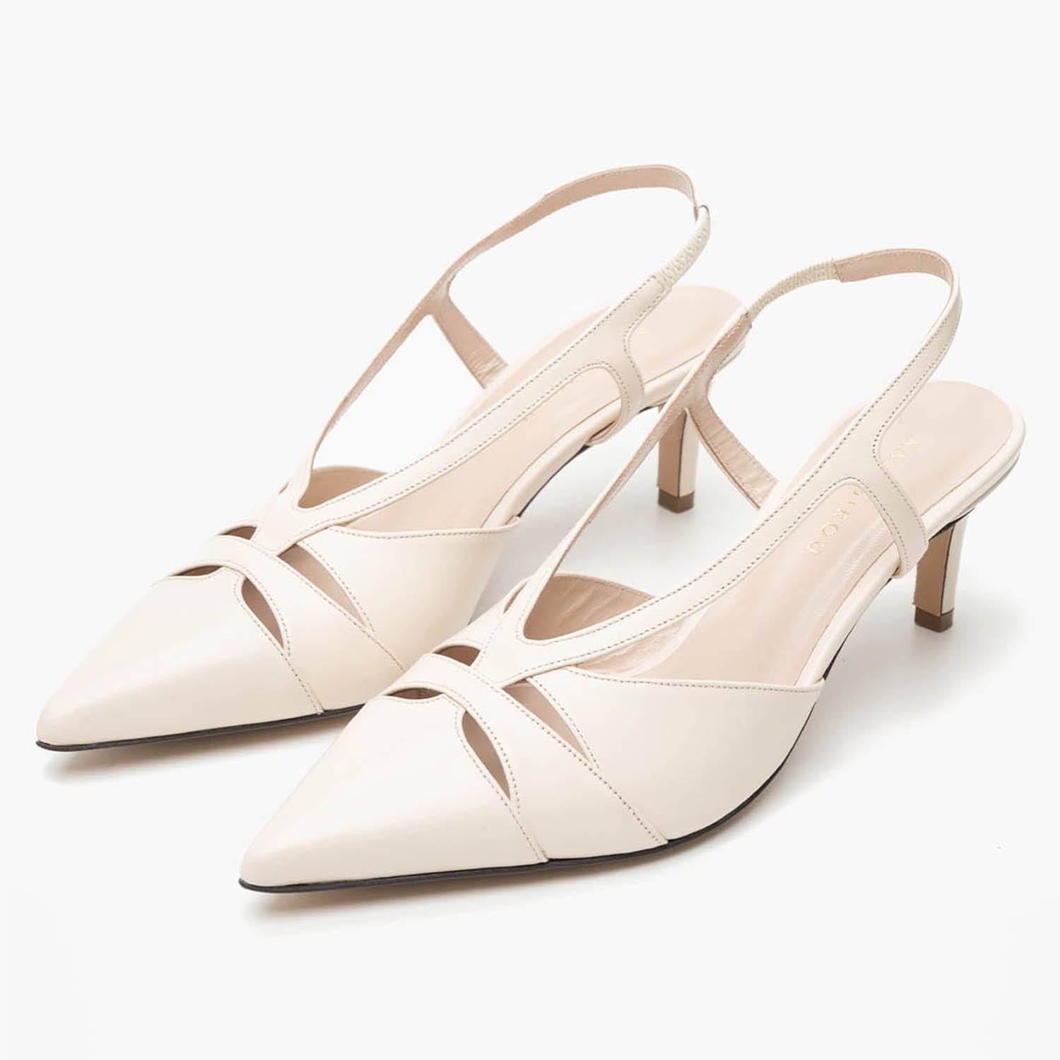 Γόβες & Slingbacks Χαμηλές Kalogirou Onty-Beige