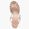 Women Sandals Rivoli4 Beige Leather Kalogirou Women Sandals Rivoli4 Beige Leather Kalogirou
