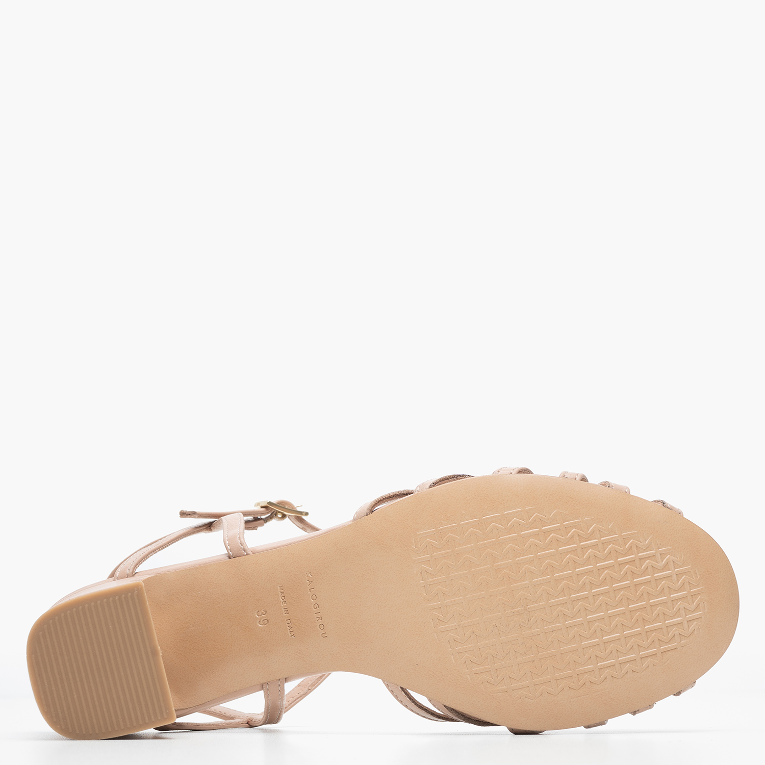 Women Sandals Rivoli4 Beige Leather Kalogirou Women Sandals Rivoli4 Beige Leather Kalogirou
