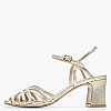 Women Sandals Rivoli4 Platinum Leather Kalogirou