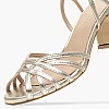Women Sandals Rivoli4 Platinum Leather Kalogirou