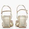 Women Sandals Rivoli4 Platinum Leather Kalogirou