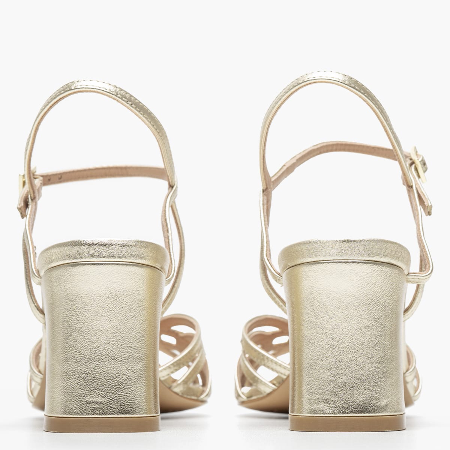 Women Sandals Rivoli4 Platinum Leather Kalogirou