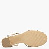 Women Sandals Rivoli4 Platinum Leather Kalogirou