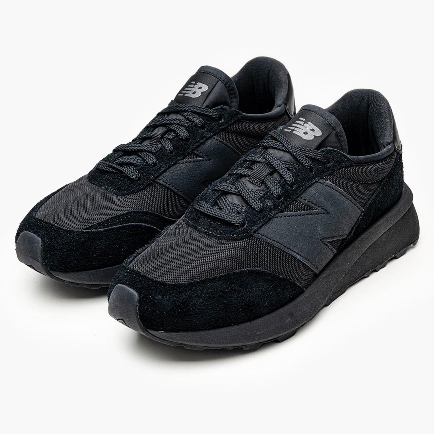 Men Casual Shoes 370.AJ Black Buckskin-Fabric New Balance Men Casual Shoes 370.AJ Black Buckskin-Fabric New Balance