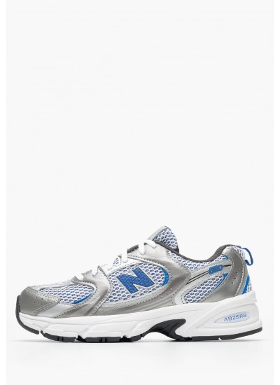 Παιδικά Παπούτσια Casual 530.Gr Γκρι ECOleather-Ύφασμα New Balance