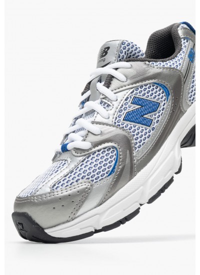 Παιδικά Παπούτσια Casual 530.Gr Γκρι ECOleather-Ύφασμα New Balance