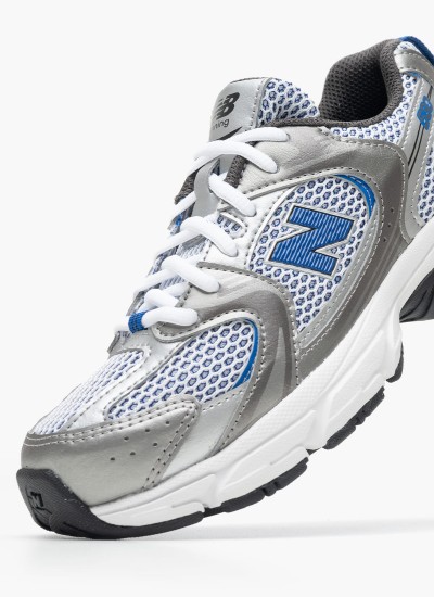 Παιδικά Παπούτσια Casual 530.Gr Γκρι ECOleather-Ύφασμα New Balance