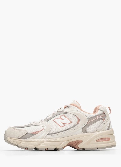 Γυναικεία Παπούτσια Casual 530.W Άσπρο ECOleather-Ύφασμα New Balance
