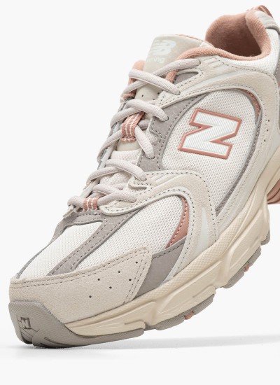 Γυναικεία Παπούτσια Casual 530.W Άσπρο ECOleather-Ύφασμα New Balance