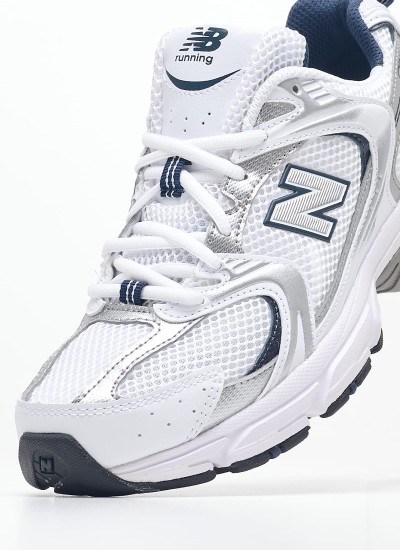 Γυναικεία Παπούτσια Casual 530.W Άσπρο ECOleather-Ύφασμα New Balance