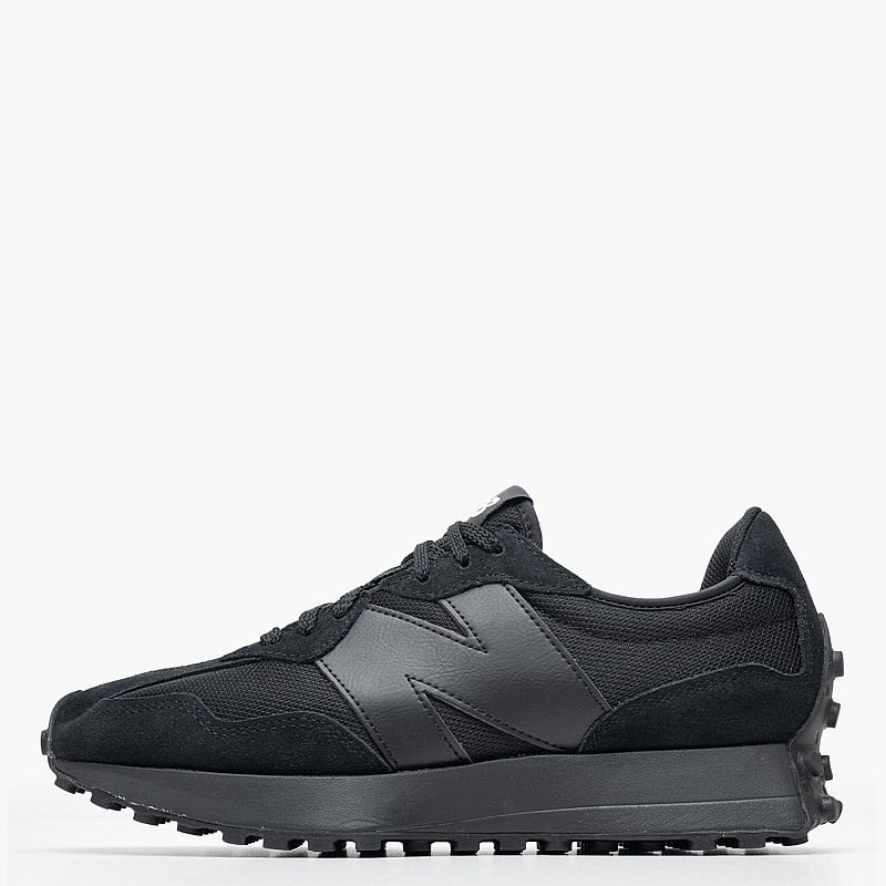Men Casual Shoes MS327 Black Buckskin-Fabric New Balance