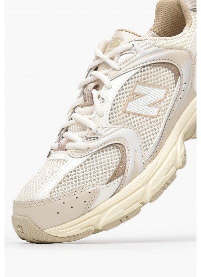 Women Casual Shoes R530.A Beige ECOleather-Fabric New Balance