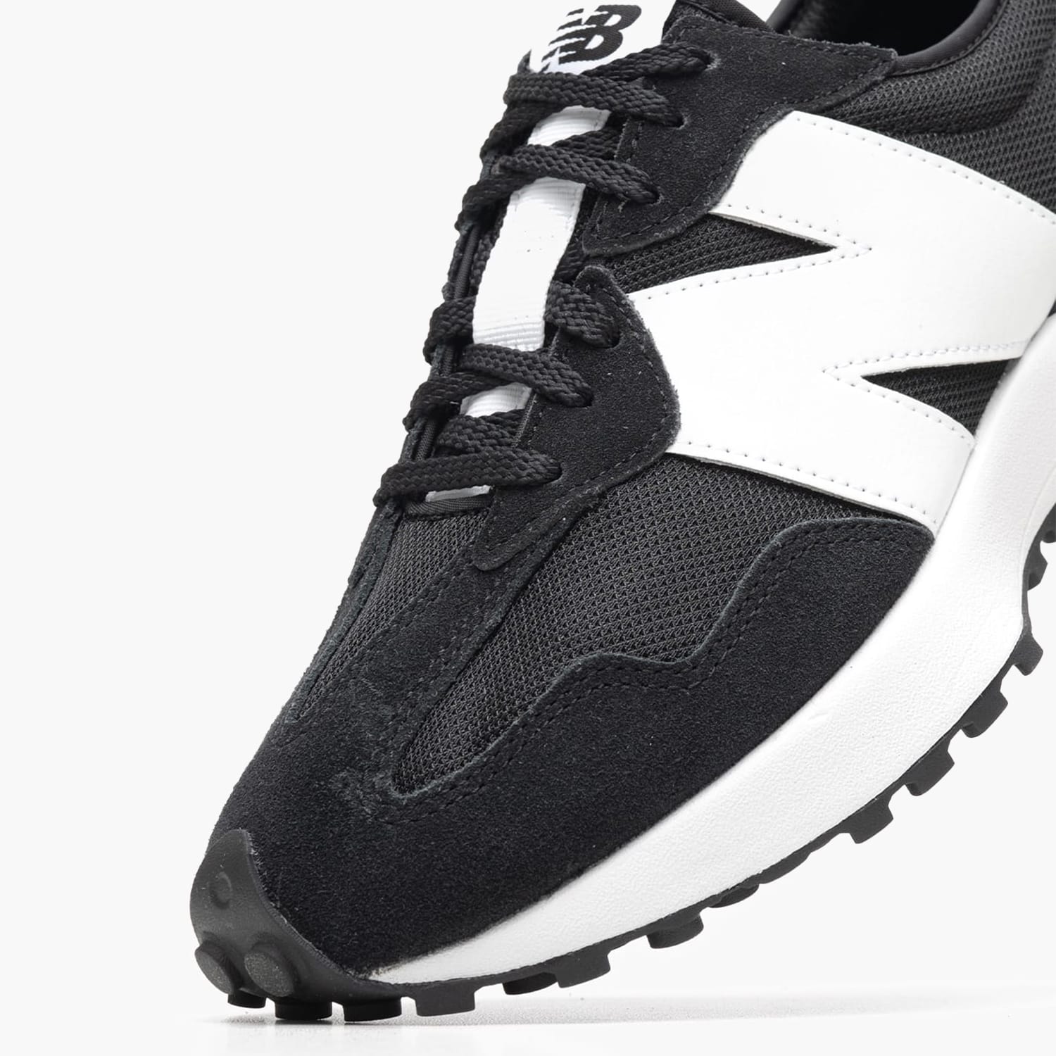 Ανδρικά Παπούτσια Casual S327.C Μαύρο Δέρμα-Ύφασμα New Balance