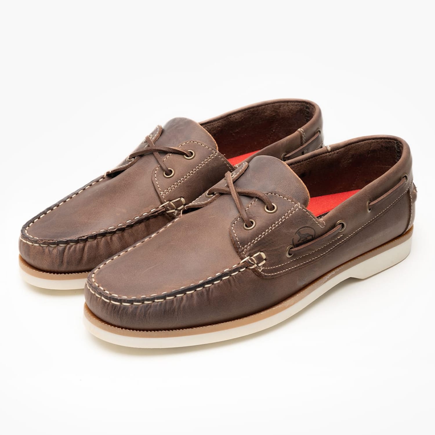Men Sailing shoes 2008 Brown Leather Mortoglou Men Sailing shoes 2008 Brown Leather Mortoglou