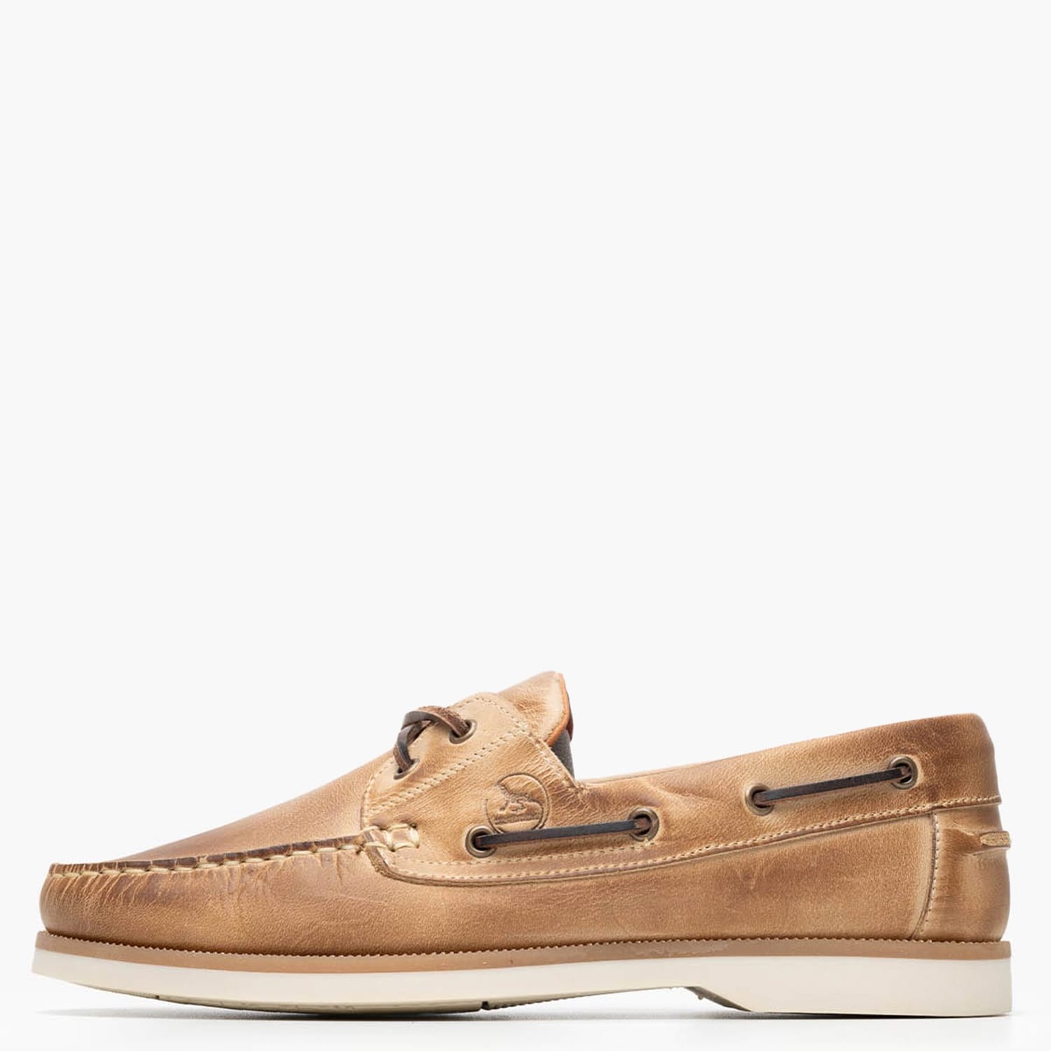 Men Sailing shoes 2008 Beige Leather Mortoglou