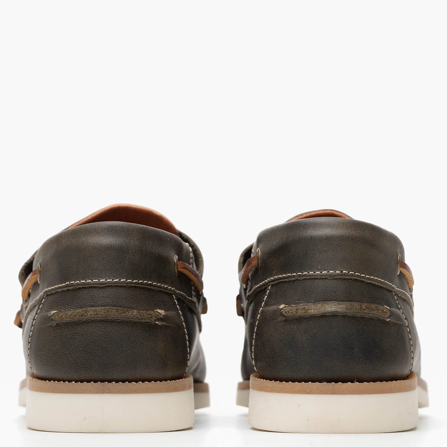 Men Sailing shoes 2008 Olive Leather Mortoglou Men Sailing shoes 2008 Olive Leather Mortoglou