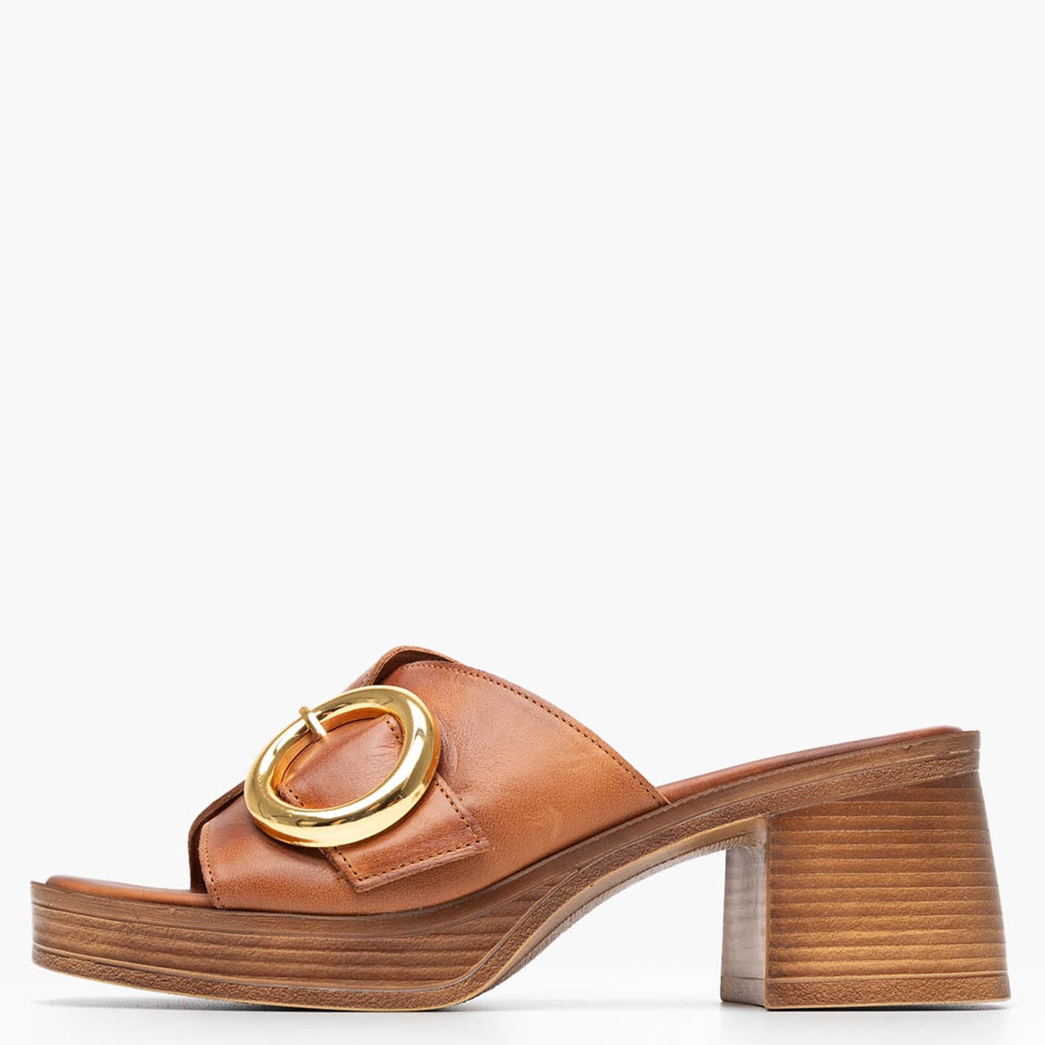 Women Mules 51158 Tabba Leather Mortoglou