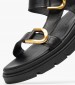 Women Flats 51270 Black Leather Mortoglou Women Flats 51270 Black Leather Mortoglou