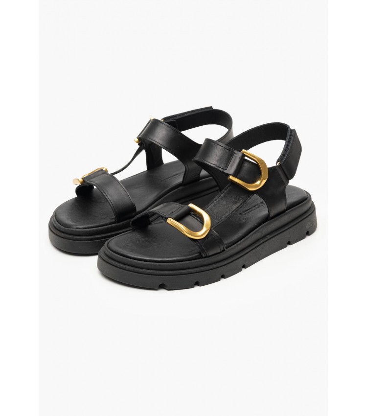 Women Flats 51270 Black Leather Mortoglou Women Flats 51270 Black Leather Mortoglou