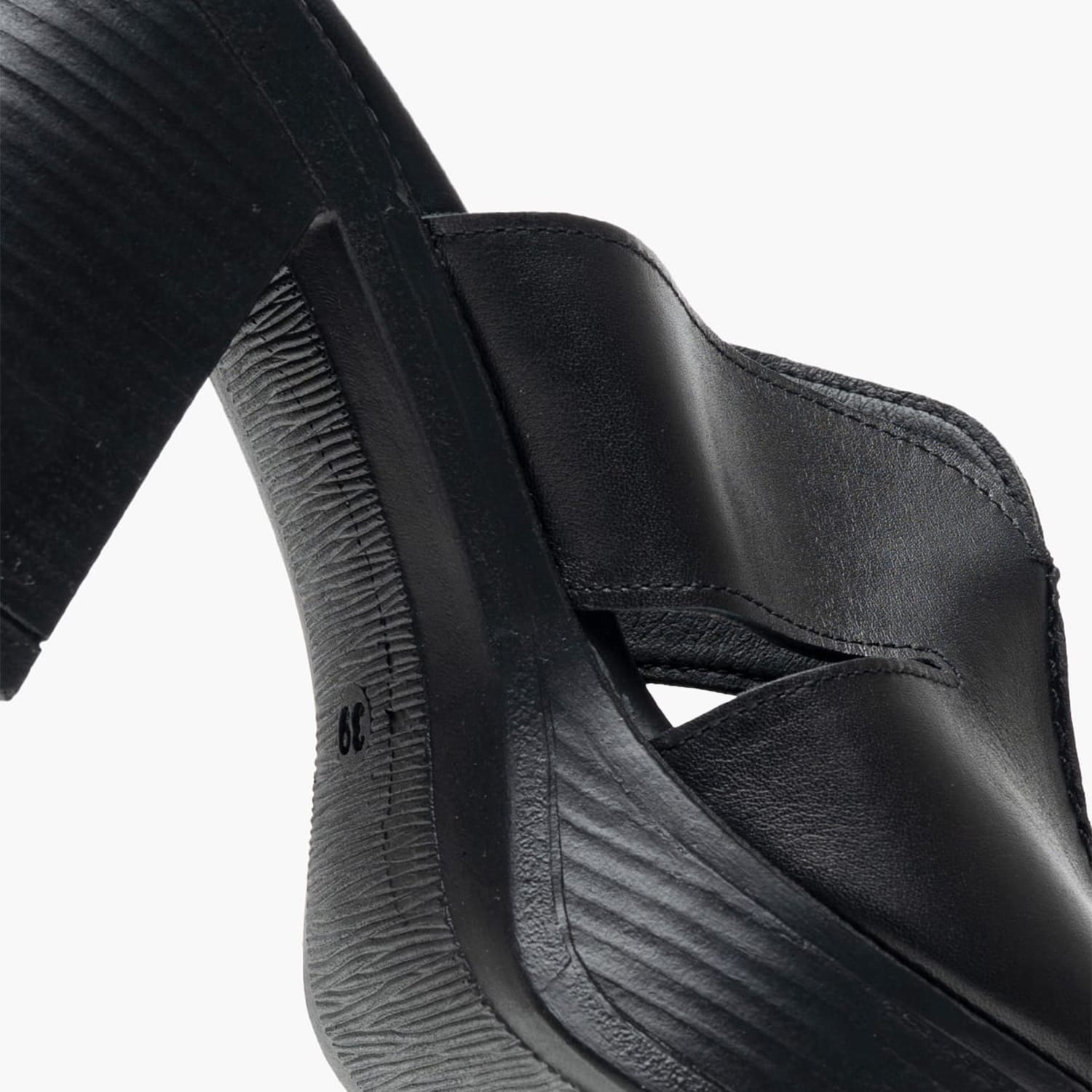 Women Mules 51304 Black Leather Mortoglou Women Mules 51304 Black Leather Mortoglou