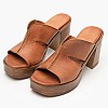 Γυναικεία Mules 51304 Ταμπά Δέρμα Mortoglou Γυναικεία Mules 51304 Ταμπά Δέρμα Mortoglou
