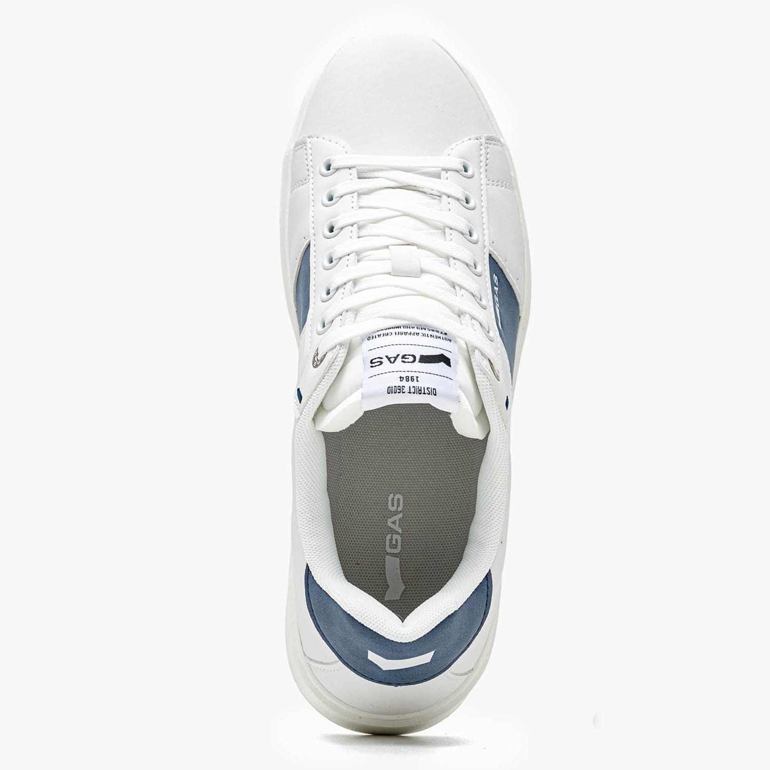 Ανδρικά Παπούτσια Casual Edison.Ltx2 Άσπρο ECOleather Gas Ανδρικά Παπούτσια Casual Edison.Ltx2 Άσπρο ECOleather Gas