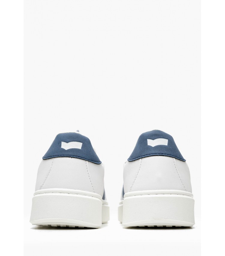 Ανδρικά Παπούτσια Casual Edison.Ltx2 Άσπρο ECOleather Gas Ανδρικά Παπούτσια Casual Edison.Ltx2 Άσπρο ECOleather Gas
