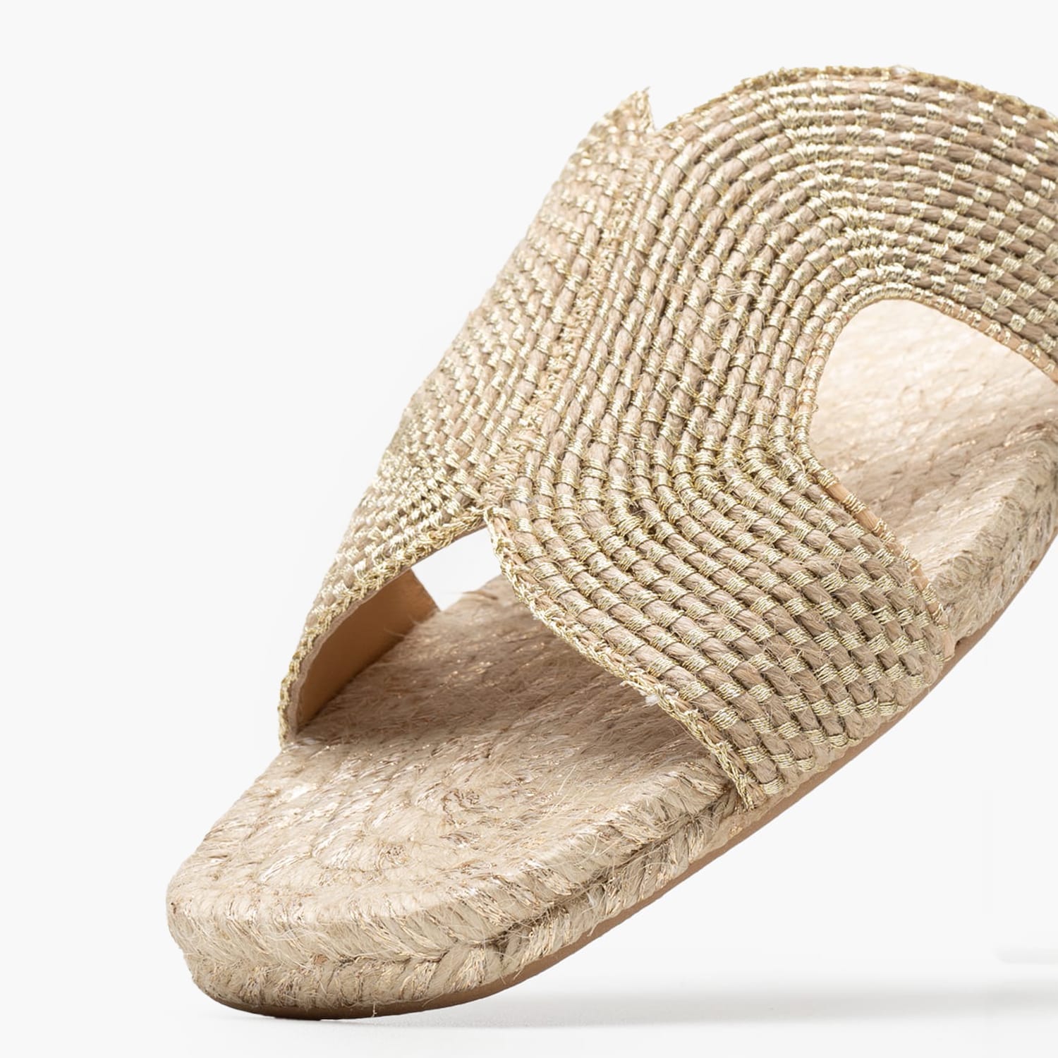 Γυναικεία Flats Puri Χρυσό Ύφασμα Castaner
